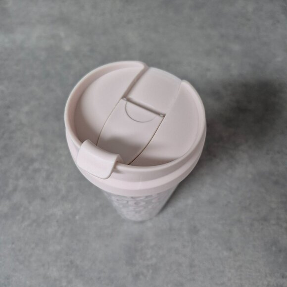 Kate Spade New York Heart Knot Thermal Travel Mug Pink Pearl 16oz - Picture 3 of 9